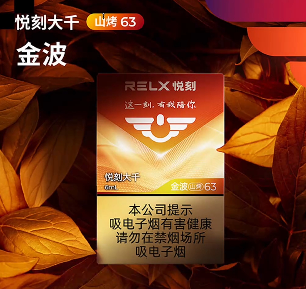 RELX悦刻大千金波山烤63